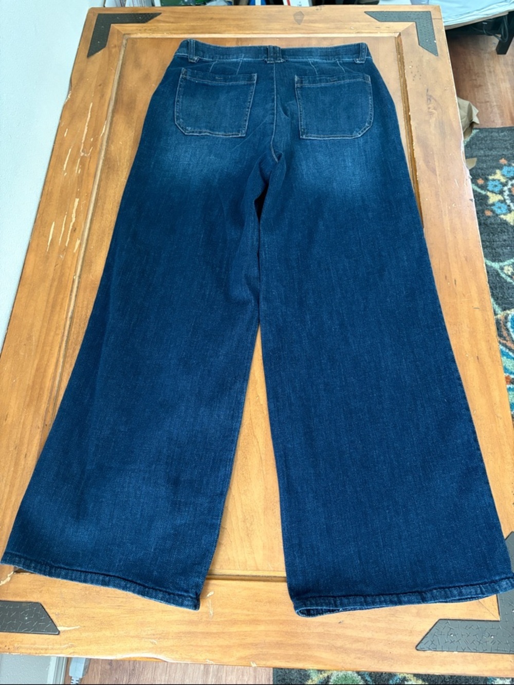 Democracy NWT Ab Solution Șki Rise Wide Leg Jeans Size 10 - Picture 11 of 15
